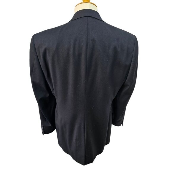 Hart Schaffner Marx Gold Trumpeter 2 Button Sport Coat 3.5" Notch Lapel 38R Navy - Picture 4 of 11